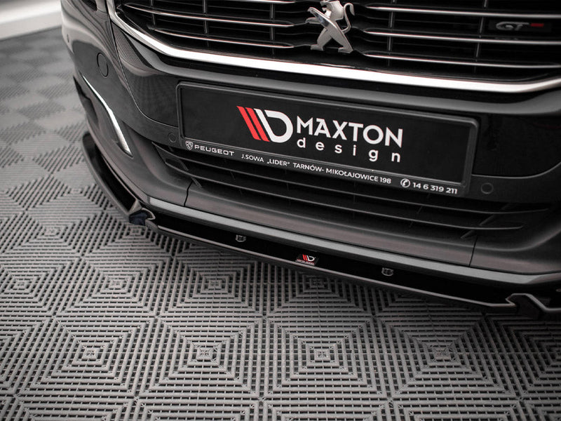 Maxton Design - FRONT SPLITTER V.1 PEUGEOT 508 GT MK1 FACELIFT (2014-2018)