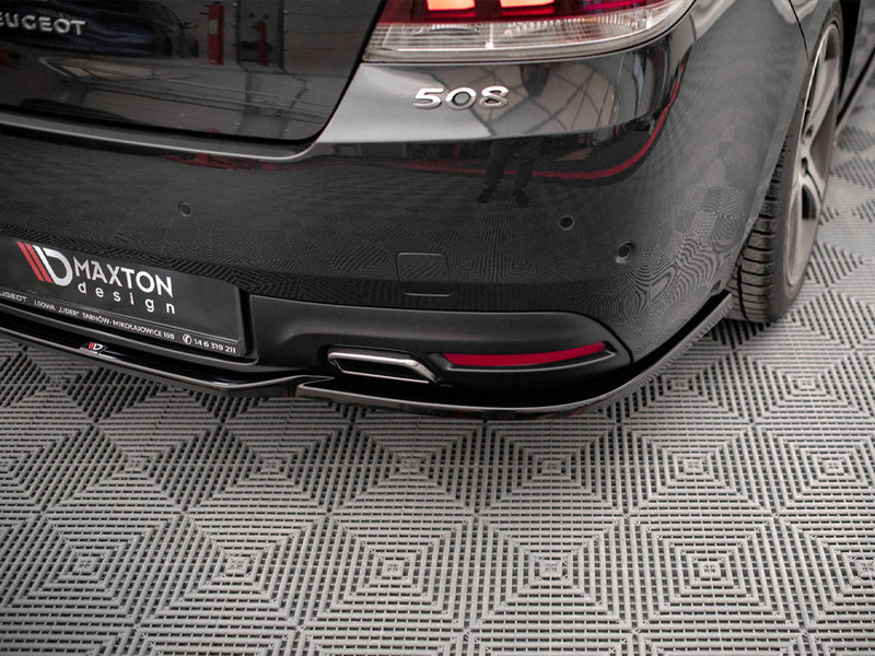 Maxton Design - CENTRAL REAR SPLITTER (VERTICAL BARS) PEUGEOT 508 GT MK1 FACELIFT (2014-2018)