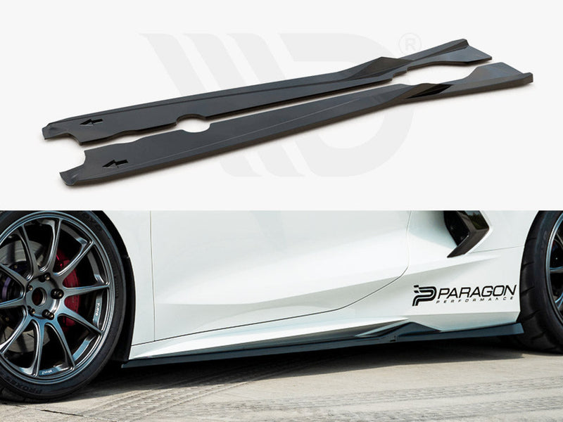 Maxton Design - SIDE SKIRTS DIFFUSERS CHEVROLET CORVETTE C8 (2020-)