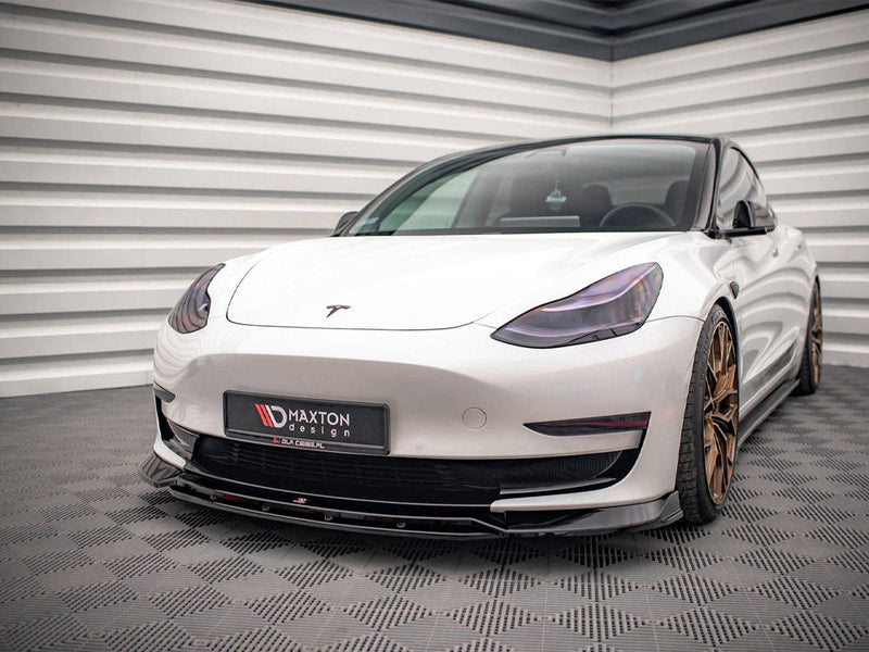 Maxton Design - FRONT SPLITTER V.3 TESLA MODEL 3 (2017-2023)