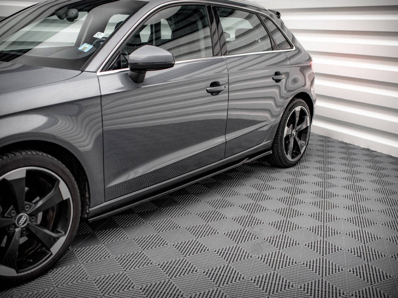 Maxton Design - SIDE SKIRTS DIFFUSERS AUDI A3 SPORTBACK 8V