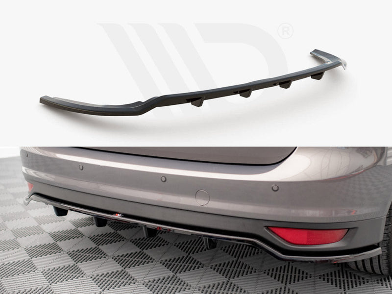Maxton Design - CENTRAL REAR SPLITTER (VERTICAL BARS) FORD C-MAX MK2 (2010-2014)
