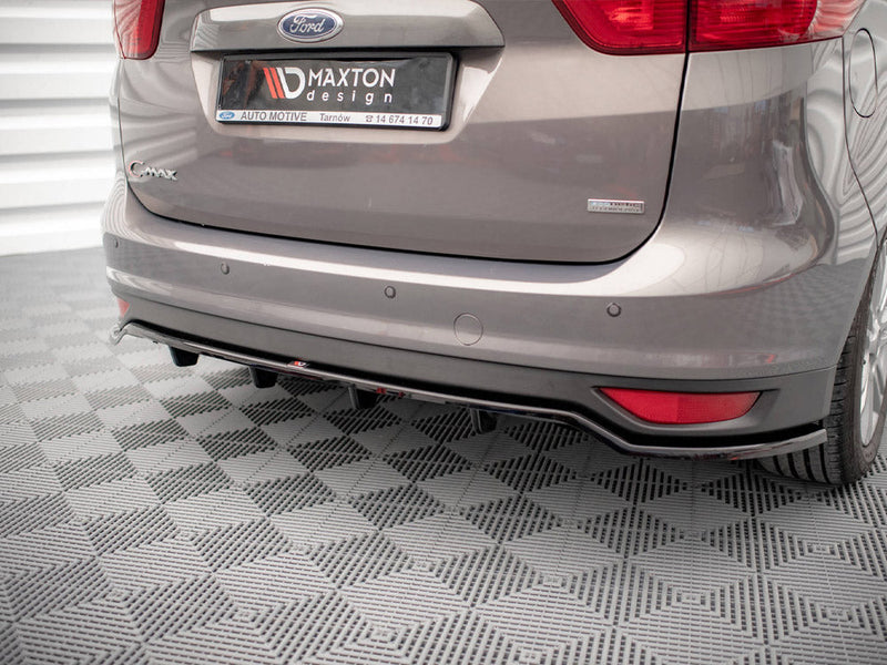 Maxton Design - CENTRAL REAR SPLITTER (VERTICAL BARS) FORD C-MAX MK2 (2010-2014)