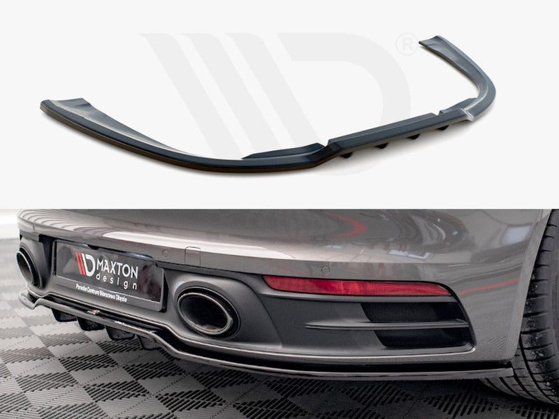 Maxton Design - CENTRAL REAR SPLITTER (VERTICAL BARS) PORSCHE 911 CARRERA 4S 992 (2019-)