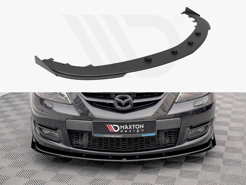 Maxton Design - STREET PRO FRONT SPLITTER V.1 (+FLAPS) MAZDA 3 MPS MK1 (2006-2008)