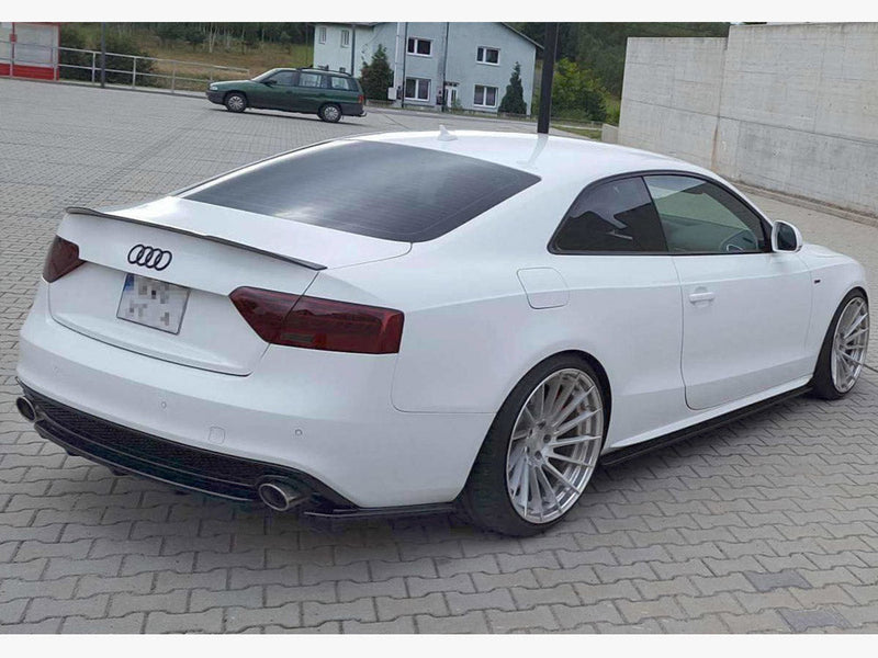 Maxton Design - Central Rear Splitter (Vertical Bars) Audi A5 S-line 8T FL Coupe / Sportback (2011-2016)