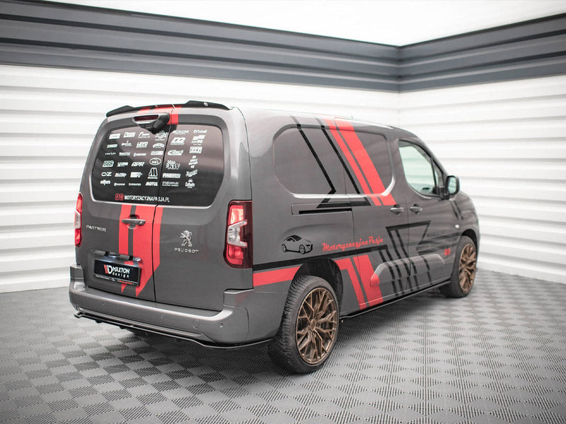 Maxton Design - CENTRAL REAR SPLITTER (VERTICAL BARS) PEUGEOT PARTNER MK3 (2018-)