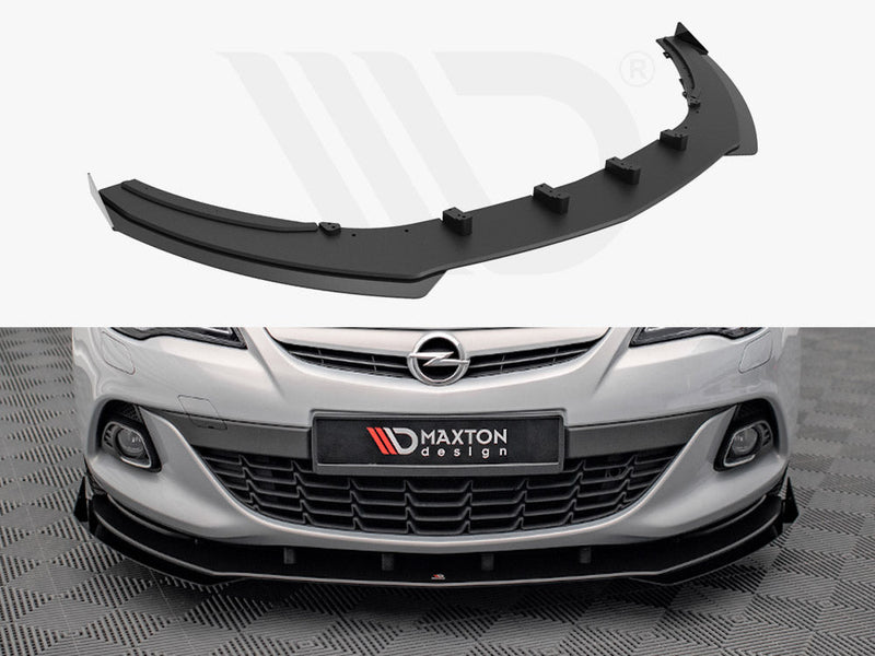 Maxton Design - STREET PRO FRONT SPLITTER V.1 (+FLAPS) OPEL ASTRA GTC OPC-LINE J (2011-2018)