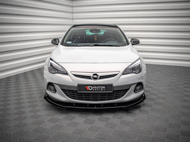 Maxton Design - STREET PRO FRONT SPLITTER V.1 (+FLAPS) OPEL ASTRA GTC OPC-LINE J (2011-2018)