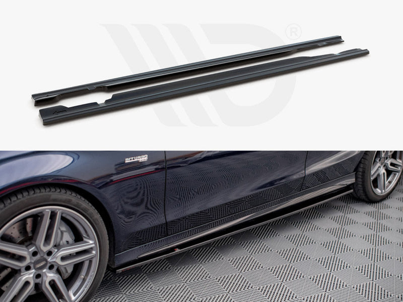 Maxton Design - SIDE SKIRTS SPLITTERS MERCEDES C43 AMG W205 (2018-UP)