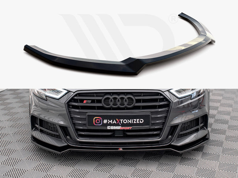 Maxton Design - FRONT SPLITTER V.2 AUDI S3 SPORTBACK 8V FACELIFT