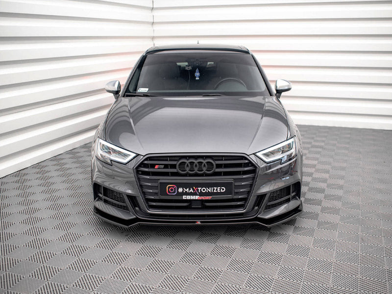 Maxton Design - FRONT SPLITTER V.2 AUDI S3 SPORTBACK 8V FACELIFT