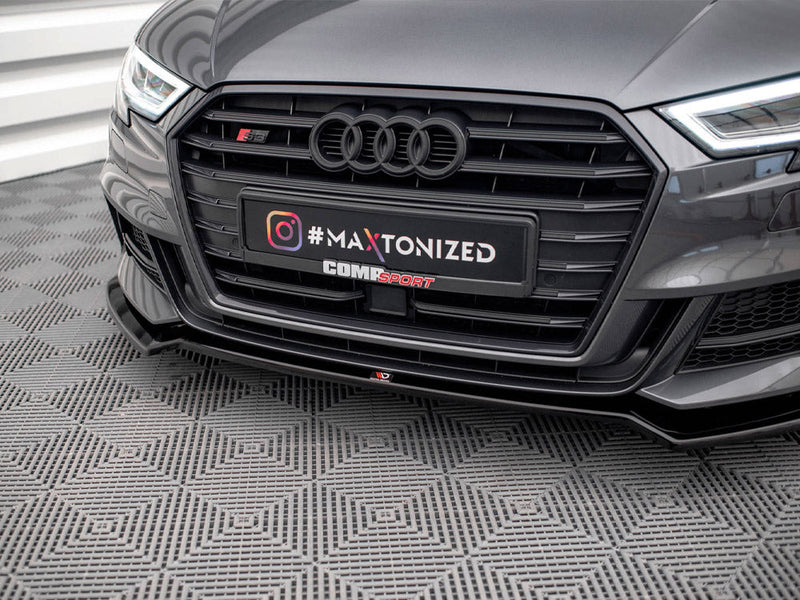 Maxton Design - FRONT SPLITTER V.2 AUDI S3 SPORTBACK 8V FACELIFT