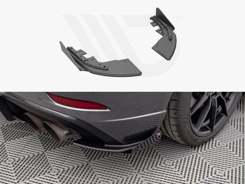 Maxton Design - STREET PRO REAR SIDE SPLITTERS (+FLAPS) AUDI S3 SPORTBACK 8V FACELIFT
