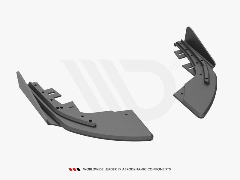 Maxton Design - STREET PRO REAR SIDE SPLITTERS (+FLAPS) AUDI S3 SPORTBACK 8V FACELIFT