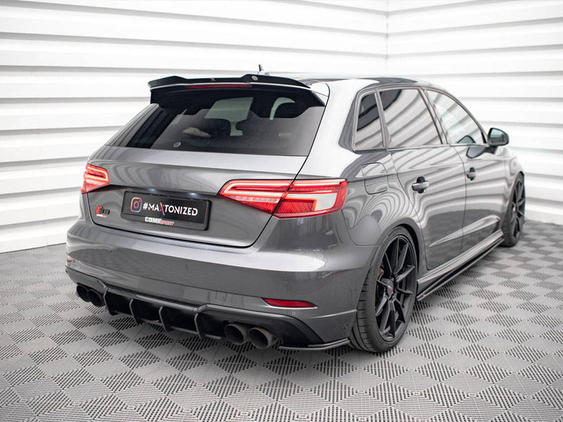 Maxton Design - STREET PRO REAR SIDE SPLITTERS AUDI S3 SPORTBACK 8V FACELIFT