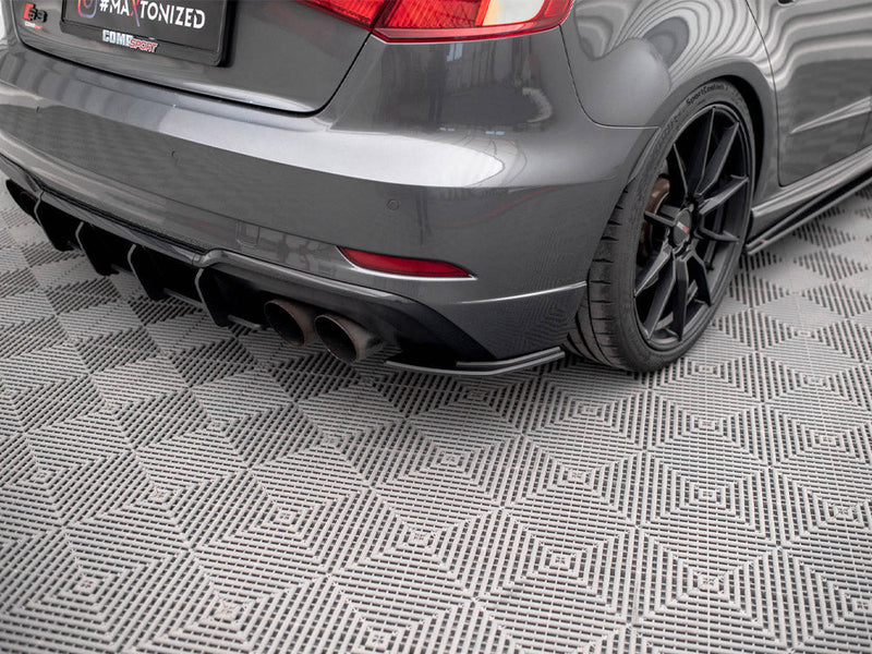 Maxton Design - STREET PRO REAR SIDE SPLITTERS AUDI S3 SPORTBACK 8V FACELIFT