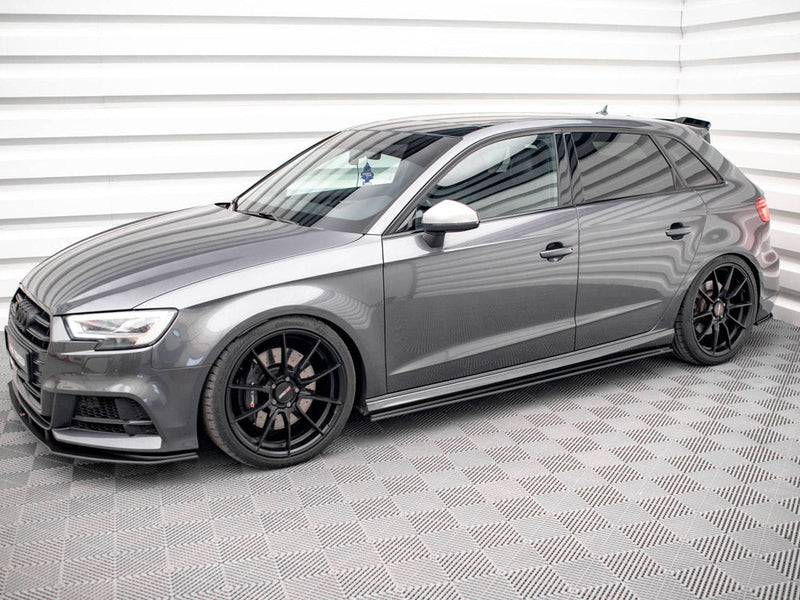 Maxton Design - STREET PRO SIDE SKIRTS DIFFUSERS AUDI S3 SPORTBACK 8V FACELIFT