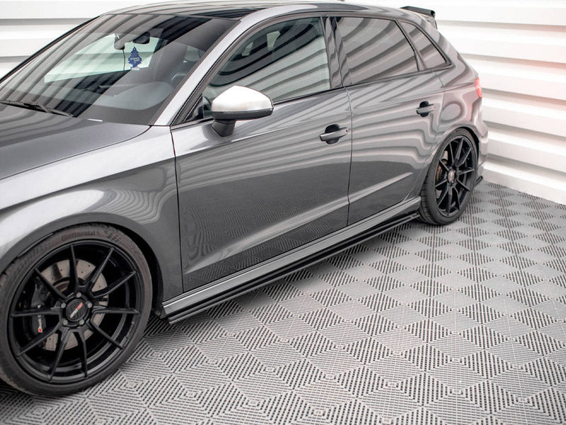 Maxton Design - STREET PRO SIDE SKIRTS DIFFUSERS AUDI S3 SPORTBACK 8V FACELIFT