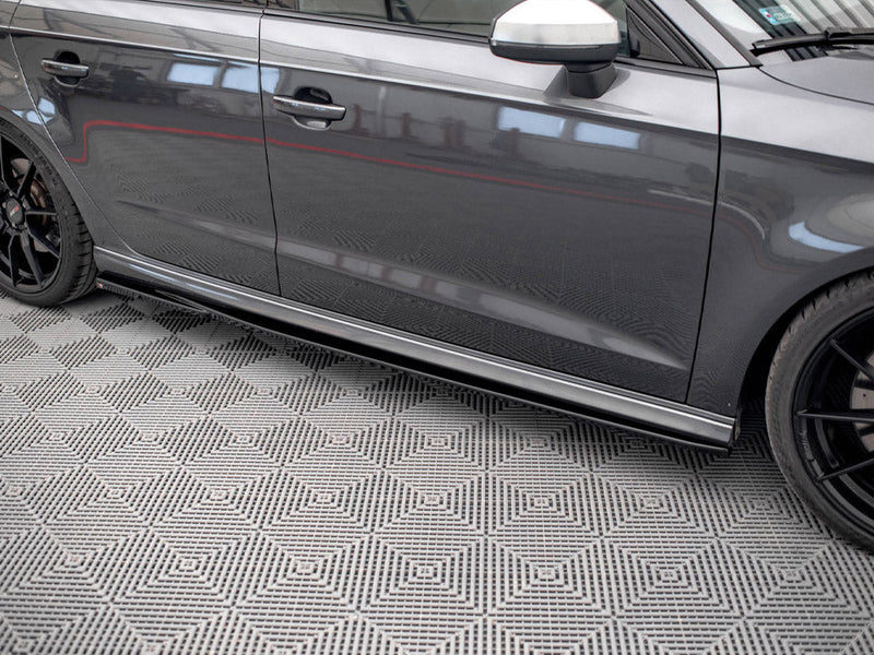 Maxton Design - Side Skirt Diffusers V.2 Audi S3 / A3 S-Line Sportback 8V / 8V Facelift