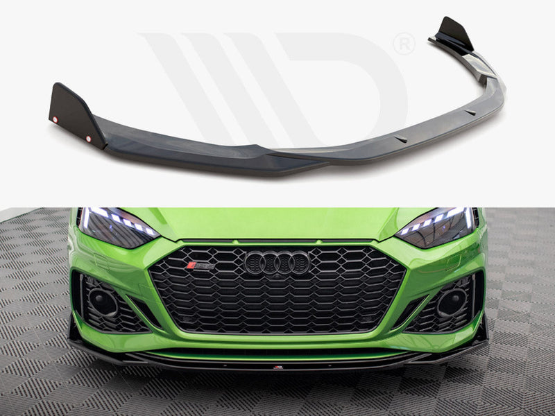 Maxton Design - FRONT SPLITTER V.1 + FLAPS AUDI RS5 F5 FACELIFT