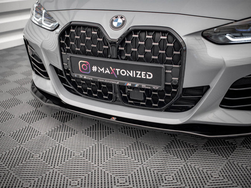 Maxton Design - FRONT SPLITTER V.1 BMW 4 / I4 GRAN COUPE M-PACK / M440I G26