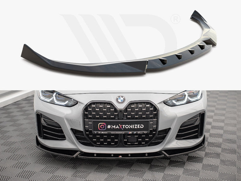 Maxton Design - FRONT SPLITTER V.2 BMW 4 / I4 GRAN COUPE M-PACK / M440I G26