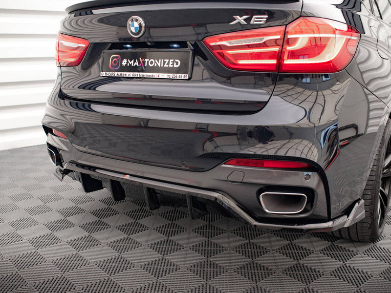 Maxton Design - CENTRAL REAR SPLITTER (VERTICAL BARS) BMW X6 M SPORT F16
