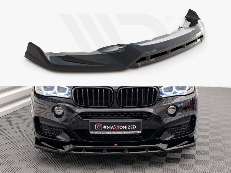 Maxton Design - FRONT SPLITTER V.3 BMW X6 M SPORT F16