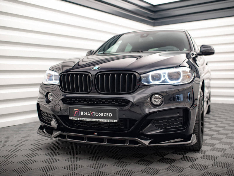 Maxton Design - FRONT SPLITTER V.3 BMW X6 M SPORT F16