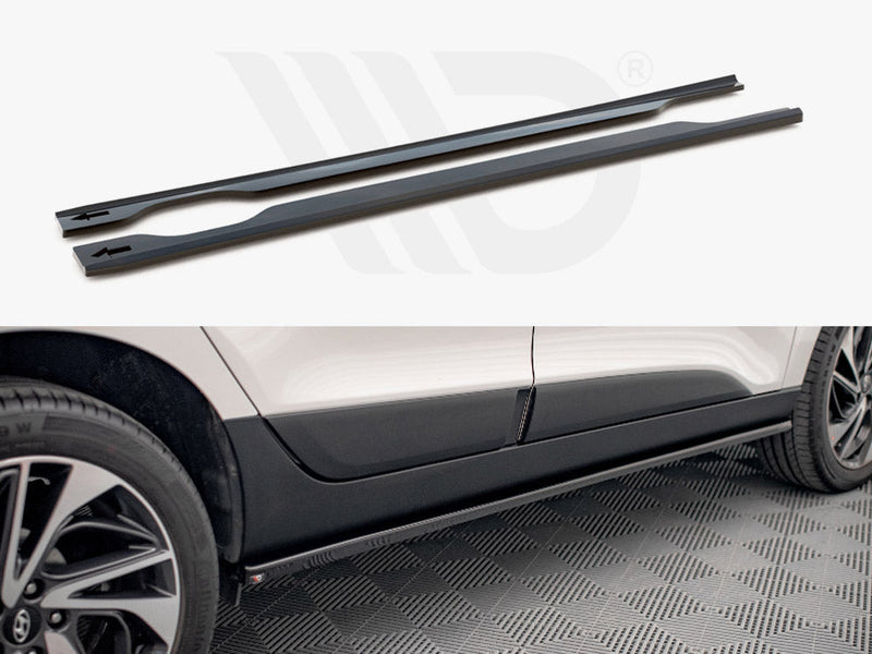 Maxton Design - SIDE SKIRTS DIFFUSERS HYUNDAI IX35 MK1