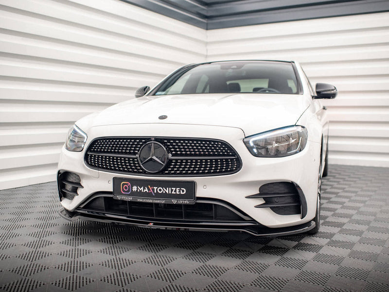 Maxton Design - FRONT SPLITTER V.1 MERCEDES E AMG LINE W213 FACELIFT