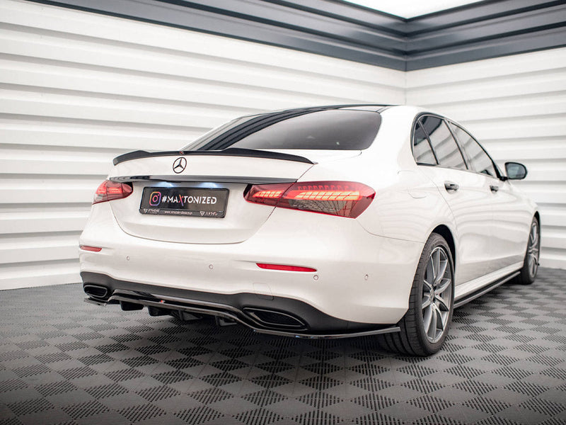 Maxton Design - Rear Splitter (Vertical Bars) Mercedes E AMG-Line Sedan W213 Facelift