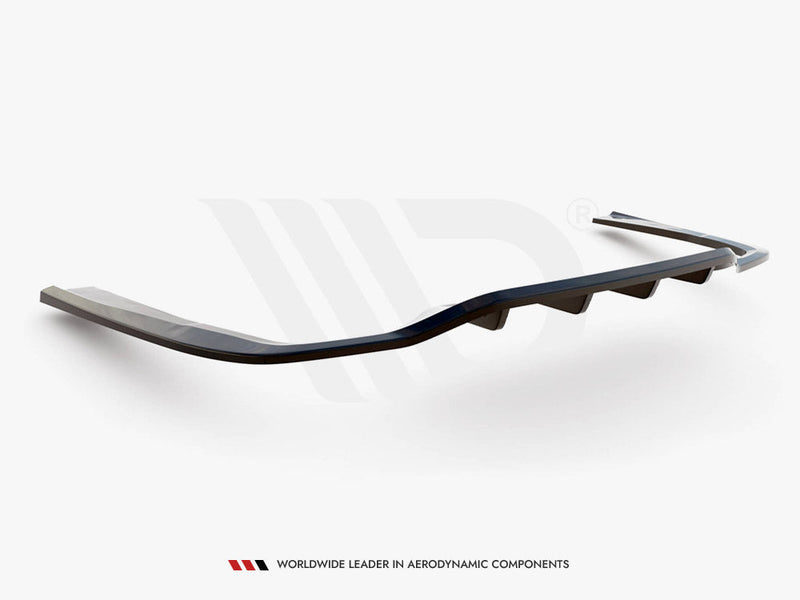 Maxton Design - Central Rear Splitter (Vertical Bars) Mercedes E AMG-Line Sedan W213 Facelift