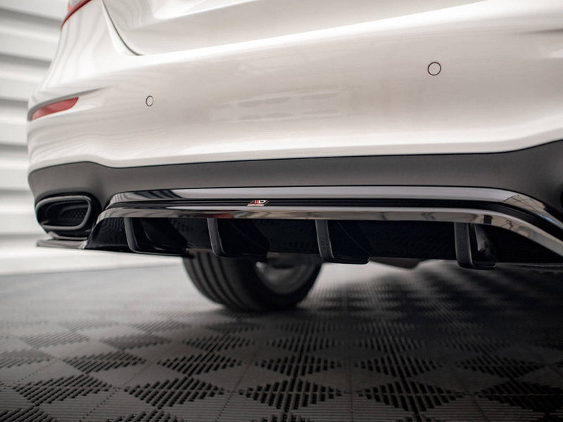 Maxton Design - Rear Splitter (Vertical Bars) Mercedes E AMG-Line Sedan W213 Facelift