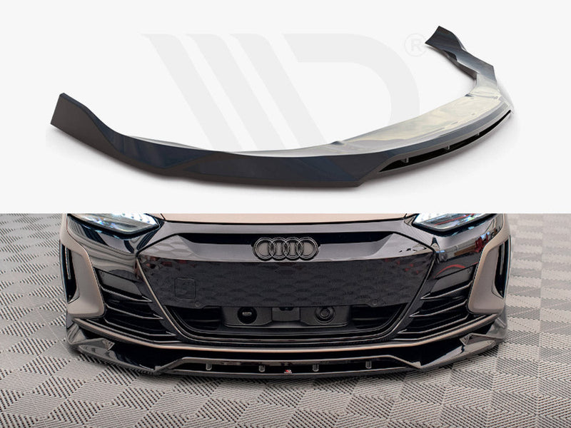 Maxton Design - FRONT SPLITTER V.2 AUDI E-TRON GT / RS GT MK1