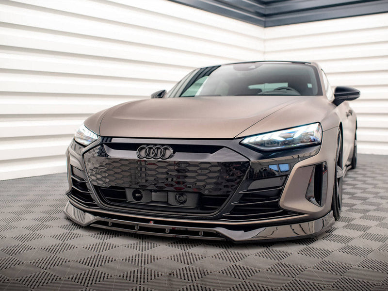 Maxton Design - FRONT SPLITTER V.3 AUDI E-TRON GT / RS GT MK1