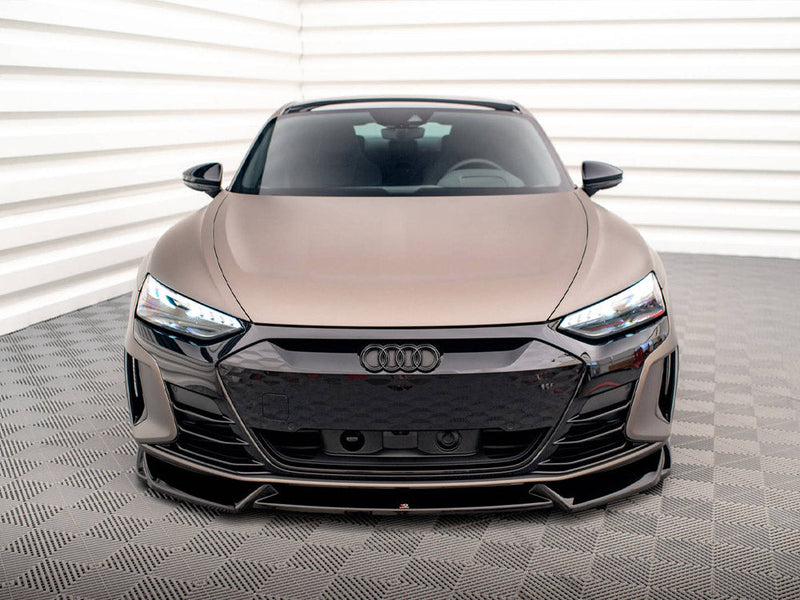 Maxton Design - FRONT SPLITTER V.1 AUDI E-TRON GT / RS GT MK1