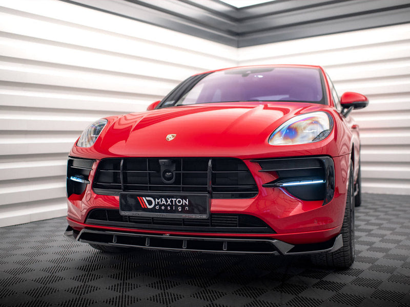 Maxton Design - FRONT SPLITTER V.2 PORSCHE MACAN GTS / SPORT DESIGN MK1 FACELIFT