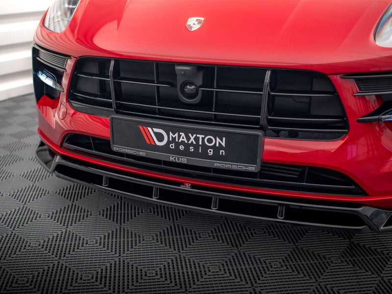 Maxton Design - FRONT SPLITTER V.2 PORSCHE MACAN GTS / SPORT DESIGN MK1 FACELIFT
