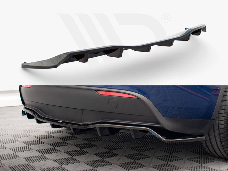 Maxton Design - CENTRAL REAR SPLITTER (VERTICAL BARS) TESLA MODEL Y