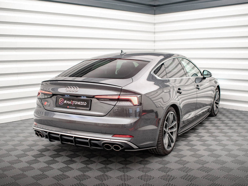 Maxton Design - STREET PRO REAR DIFFUSER AUDI S5 COUPE / SPORTBACK F5