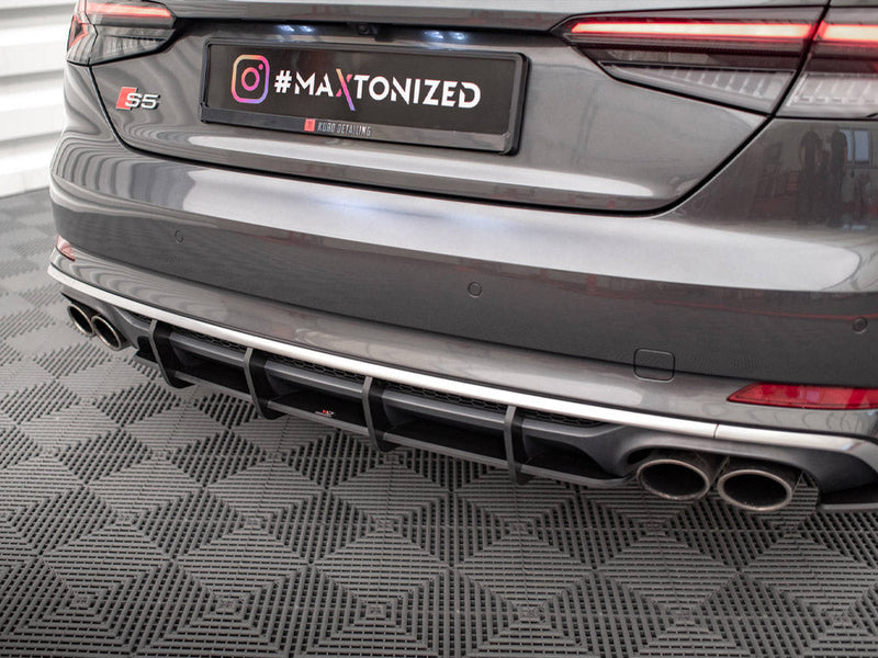 Maxton Design - STREET PRO REAR DIFFUSER AUDI S5 COUPE / SPORTBACK F5