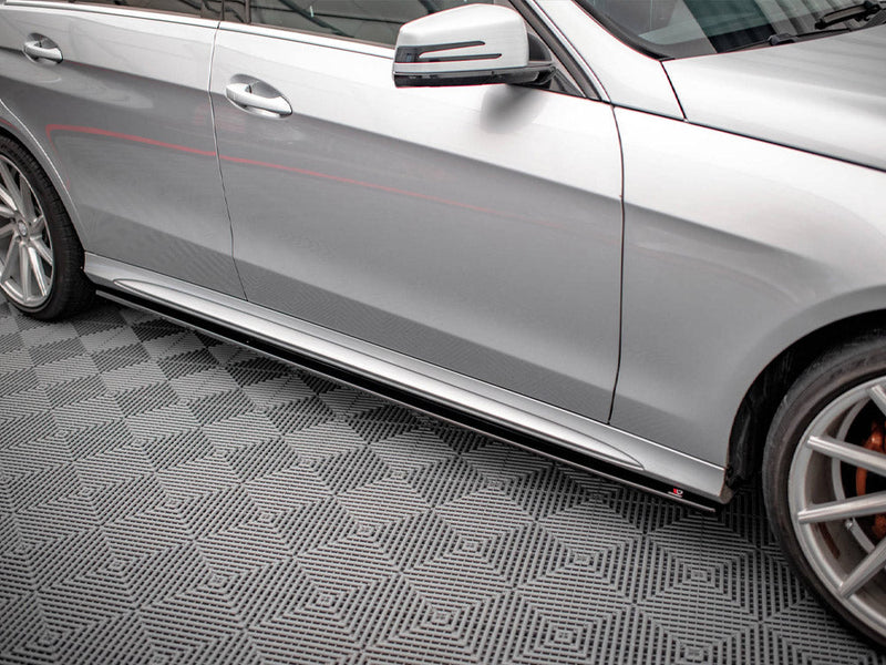 Maxton Design - SIDE SKIRTS DIFFUSERS MERCEDES-BENZ E63 AMG SEDAN W212 FACELIFT (2012-2014)