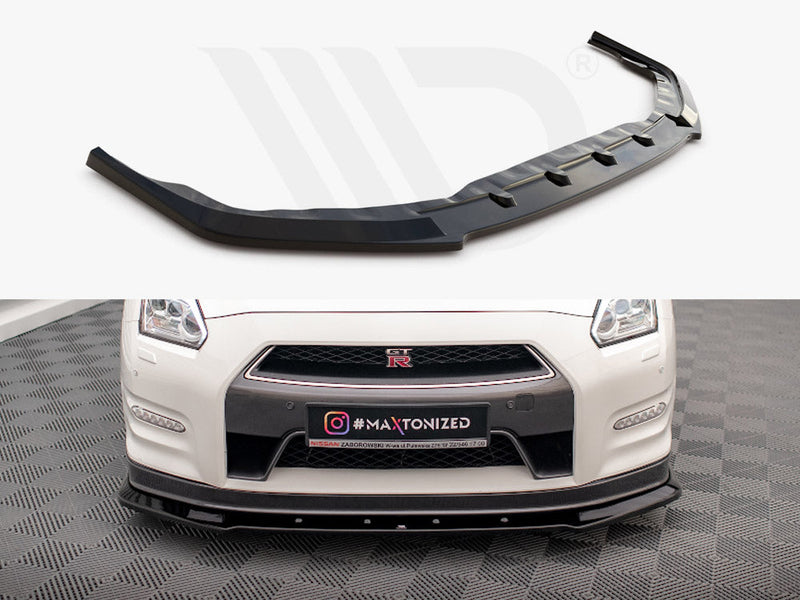 Maxton Design - FRONT SPLITTER NISSAN GTR R35 1ST FACELIFT