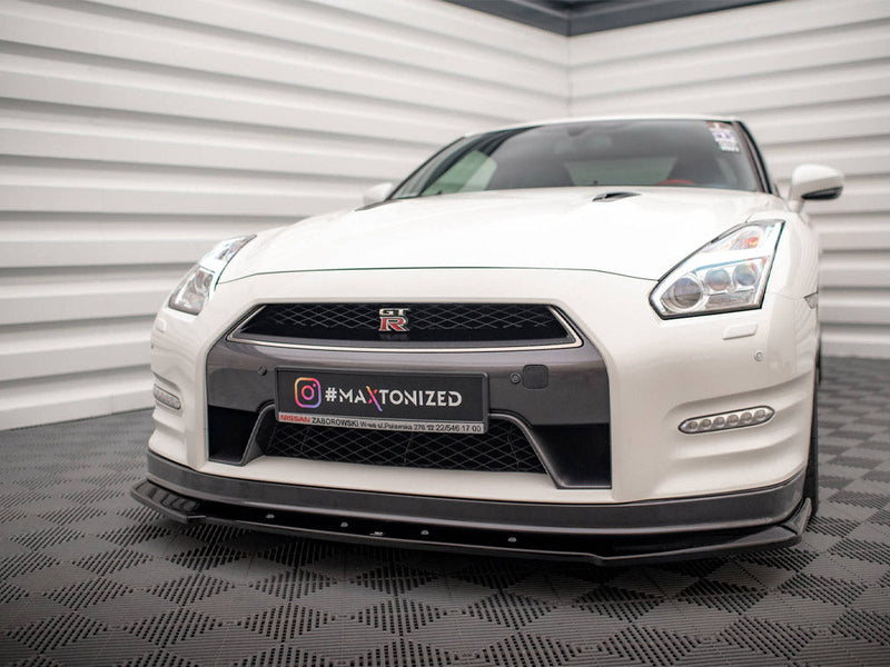Maxton Design - FRONT SPLITTER NISSAN GTR R35 1ST FACELIFT