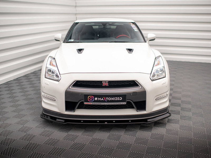 Maxton Design - FRONT SPLITTER NISSAN GTR R35 1ST FACELIFT