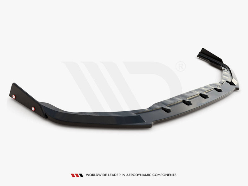Maxton Design - FRONT SPLITTER + FLAPS NISSAN GTR R35 1ST FACELIFT
