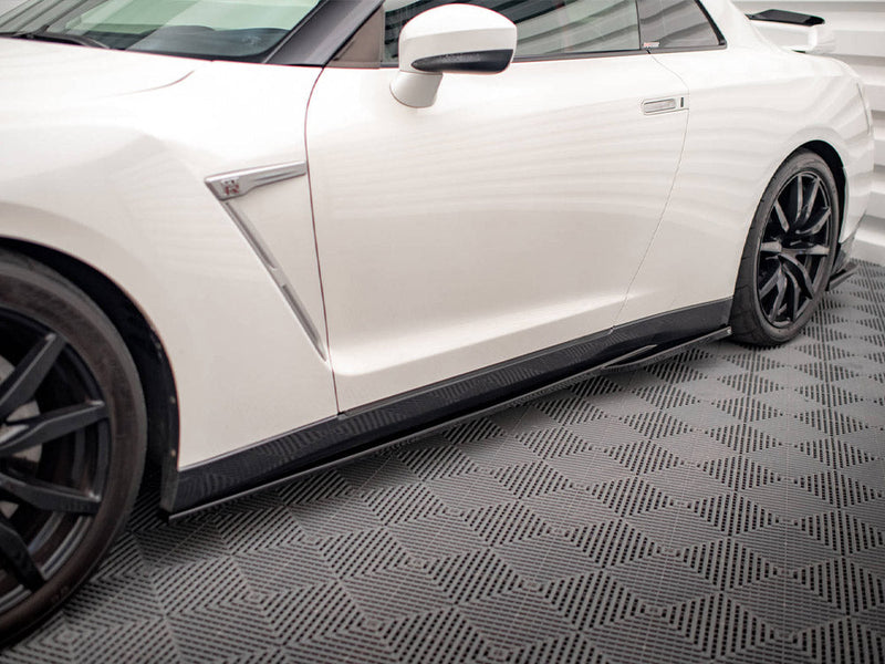 Maxton Design - SIDE SKIRTS DIFFUSERS NISSAN GTR R35 1ST FACELIFT