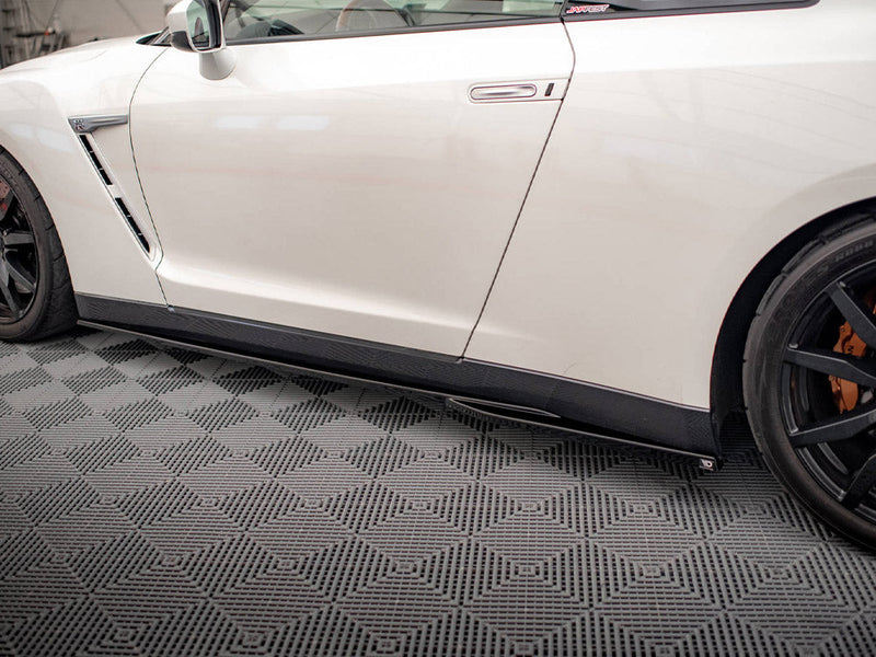 Maxton Design - SIDE SKIRTS DIFFUSERS NISSAN GTR R35 1ST FACELIFT